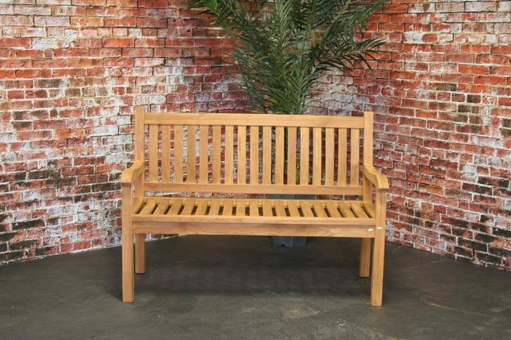 Teakhouten bank Sipora, Relaxbank, Tuinbank, Terrasbank, Tuin en Terras, Tegels en Klinkers, Nieuw, Overige typen, Hout, Ophalen of Verzenden