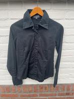 Vintage zwart Sutherland overhemd blouse maat XS kerst, Ophalen of Verzenden, Gedragen, Maat 34 (XS) of kleiner, Zwart