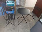 Te koop 2 stoelen 1 tafel 2 kussens, Tuin en Terras, Ophalen, Nieuw, 2 zitplaatsen