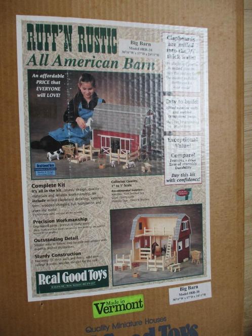 poppenhuis All American Barn bouwpakket, Verzamelen, Poppenhuizen en Toebehoren, Nieuw, Decoratie, Ophalen of Verzenden