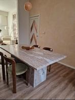 Marmer eettafel, Huis en Inrichting, Tafels | Eettafels, Ophalen, 200 cm of meer, 50 tot 100 cm, Zo goed als nieuw