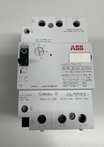 ABB motorbeveiliging motorbeveiligingsschakelaar beveiliger beschikbaar voor biedingen