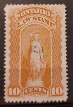 Canada fiscale zegel revenue Ontario Law Stamp - 10 Cents, Ophalen of Verzenden, Noord-Amerika