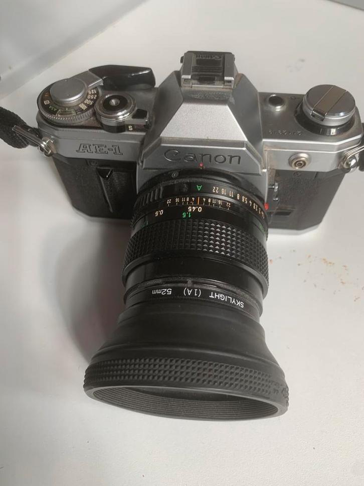 Analoge foto uitrusting., Audio, Tv en Foto, Fotocamera's Analoog, Gebruikt, Spiegelreflex, Canon, Ophalen of Verzenden