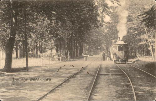 Stoomtram Ede - Wageningen TOPKAART st 1907 TOPKAART, Verzamelen, Ansichtkaarten | Nederland, Gelopen, Gelderland, Voor 1920, Ophalen of Verzenden