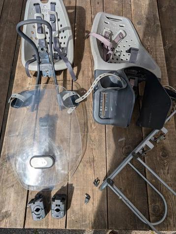 Complete set fietsstoeltjes Thule Yepp Maxi en Mini grijs beschikbaar voor biedingen