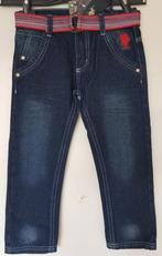 Maat 92 * US Polo Assn jongens spijkerbroek + riem *NieuW*, Broek, US Polo Assn., Nieuw, Ophalen of Verzenden