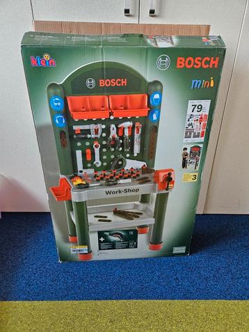 Bosch work-shop incl doos en extra onderdelen