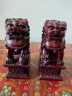 Twee prachtige zware beelden van Chinese tempelleeuwen, Verzenden