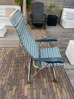 Crespo 5-standen campingstoel + voetensteun, Ophalen, Gebruikt, Aluminium, Inklapbaar