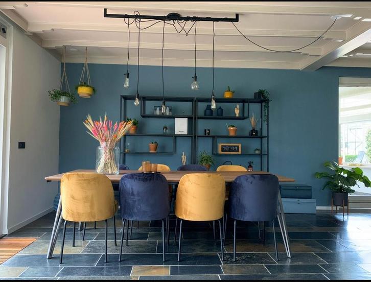 Stijlvolle hanglamp voor boven de eettafel., Huis en Inrichting, Lampen | Hanglampen, Nieuw, Minder dan 50 cm, Metaal, Ophalen