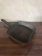 Kwaliteit gietijzeren grillpan, Ophalen of Verzenden, Gebruikt, Gietijzer, Koekenpan of Braadpan