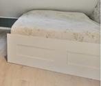 Ikea Brimnes bed tweepersoons / twijfelaar 140 x 200, Ophalen, Gebruikt, Wit, 140 cm