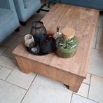 Salontafel massief hout, Ophalen, Gebruikt, 100 tot 150 cm, 50 tot 100 cm