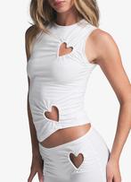 🤍Skims shirt top hart wit maat M nieuw, Skims, Ophalen of Verzenden, Nieuw, Wit