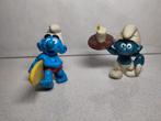 Smurfen Set - Surfer Smurf en Smurf met Kaars, Verzamelen, Smurfen, Ophalen of Verzenden, Gebruikt, Overige Smurfen, Poppetje, Figuurtje of Knuffel
