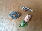 Oude / vintage / brocante broches bling bling, Sieraden, Tassen en Uiterlijk, Broches, Overige materialen, Ophalen of Verzenden