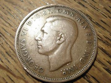 Engeland Half-Penny 1938 met galjoen #40 beschikbaar voor biedingen