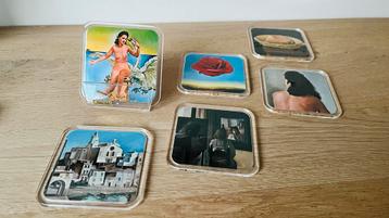 Vintage Onderzetters met Kunstafbeeldingen beschikbaar voor biedingen