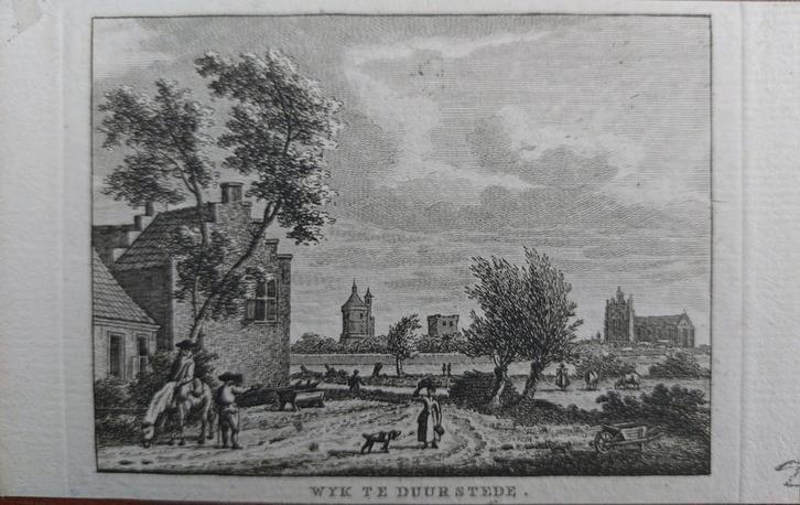 207 / Gezicht op Wyk by Duurstede - Wijk bij Duurstede, Antiek en Kunst, Kunst | Etsen en Gravures, Ophalen of Verzenden