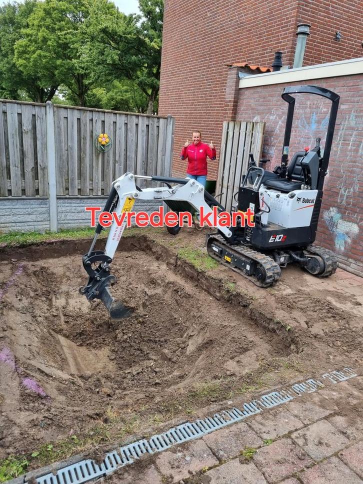 Minikraan te huur 100 per dag, Tuin en Terras, Overige Tuin en Terras, Ophalen