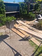 eikenhouten vloer 26 m2, Ophalen, Gebruikt, Minder dan 25 mm, Eiken