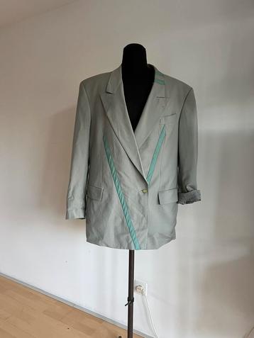Vintage Colbert maat 44-46 zacht mint groen beschikbaar voor biedingen