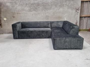 !!ACTIE!! Hoekbank Memphis Velvet Groen Bronx71 beschikbaar voor biedingen