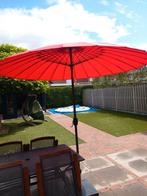 Parasol, eventueel met verrijdbare voet., Ophalen of Verzenden, Zo goed als nieuw, 1 tot 2 meter, Parasolvoet