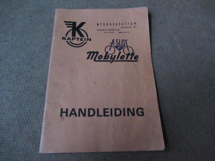 Handleiding Kaptein Mobylette, uitgave 1970, Fietsen en Brommers, Handleidingen en Instructieboekjes, Gebruikt, Verzenden