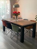 TE KOOP AANGEBODEN EETTAFEL met STOELEN, Vijf, Zes of meer stoelen, Metaal, Gebruikt, Pronto & Zuiver