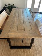 Eettafel met stalen poten, Ophalen, Minder dan 50 cm, Gebruikt, 200 cm of meer