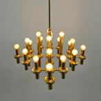 Sciolari messing kroonluchter mid century xxl sputnik, Ophalen of Verzenden, Gebruikt