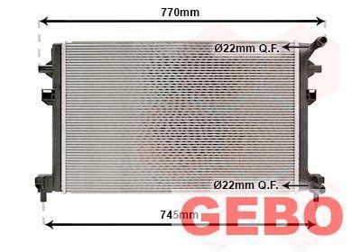 Volkswagen Tiguan 2016 t/m 2020 1.6 TDI  radiateur voor Wate, Auto-onderdelen, Motor en Toebehoren, Volkswagen, Nieuw, Ophalen of Verzenden