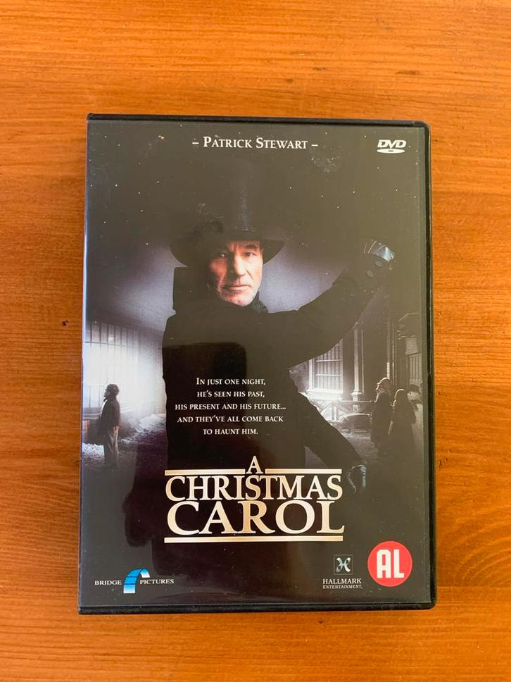A Christmas Carol - Patrick Stewart DVD, Cd's en Dvd's, Dvd's | Thrillers en Misdaad, Zo goed als nieuw, Overige genres, Alle leeftijden