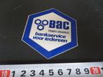 sticker logo BAC private spaarkas bankservice voor iedereen, Ophalen, Zo goed als nieuw, Bedrijf of Vereniging