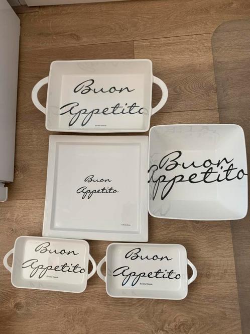Riviera Maison Servies Buon Appetito, Huis en Inrichting, Keuken | Servies, Zo goed als nieuw, Schaal of Schalen, Effen, Keramiek