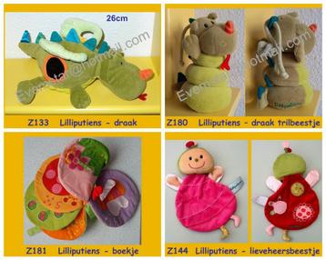 Lilliputiens Draak Draakje Walter / lieveheersbeestje beschikbaar voor biedingen