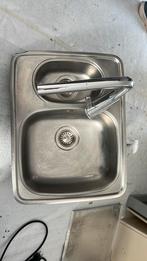 Spoelbak 61 x 47 cm, Ophalen, Gebruikt, Overige kleuren, 50 tot 100 cm