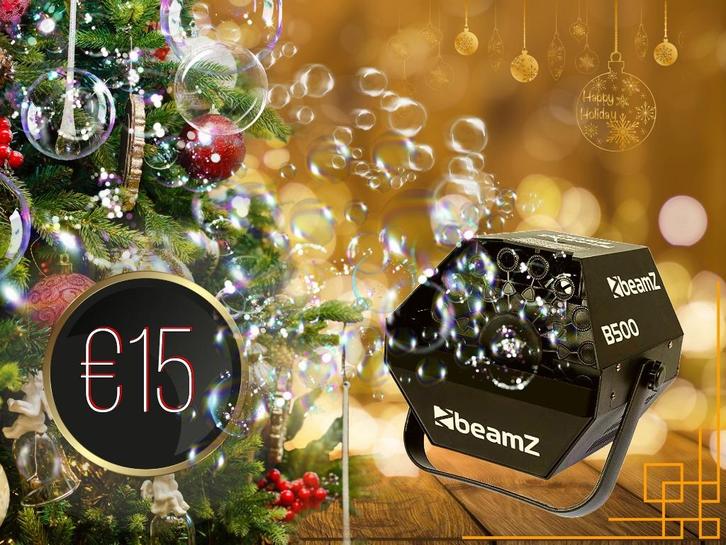 Kerst! Bellenblaas machine/ disco/ statafel huren, Hobby en Vrije tijd, Feestartikelen | Verhuur, Nieuw, Halloween of Griezel