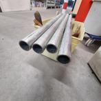 4x stalen buis 33 mm doorsnede / 65 cm lang 2 mm wanddikte, Overige materialen, Gebruikt, Minder dan 2 meter, Rechte buis