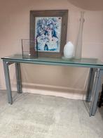 Sidetable glas, Huis en Inrichting, Tafels | Sidetables, Ophalen, 100 tot 150 cm, Glas, 25 tot 50 cm