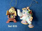 Disney Jim Shore Traditions Belle Clogsworth Chip ornamenten, Ophalen, Assepoester of Belle, Zo goed als nieuw, Beeldje of Figuurtje
