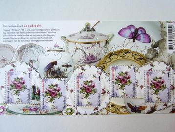 frankeergeldig 5x1,31 postfris keramiek Loosdrecht Blok vel beschikbaar voor biedingen