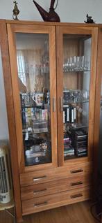 Vitrine kast  eiken, Ophalen of Verzenden, Zo goed als nieuw, 25 tot 50 cm, 50 tot 100 cm