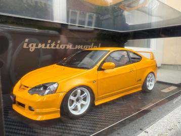 1:18 Honda Integra DC5 Type R geel Ignition Model IG3328 beschikbaar voor biedingen
