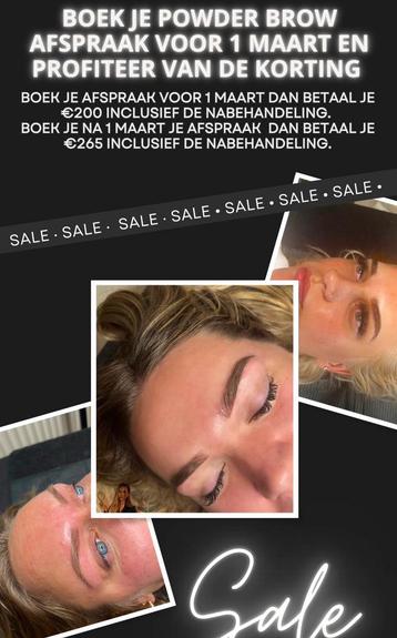 Pmu ombre powder brows pmu wenkbrauwen permant make up  beschikbaar voor biedingen