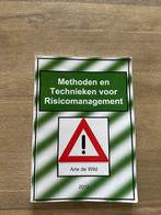Methoden en Technieken voor Risicomanagement - Arie de Wild, Boeken, Ophalen of Verzenden, Zo goed als nieuw, Management