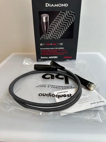 AudioQuest Diamond AES/EBU 1,5m - signaalkabel, Ophalen of Verzenden, Zo goed als nieuw, Minder dan 2 meter, Overige kabels