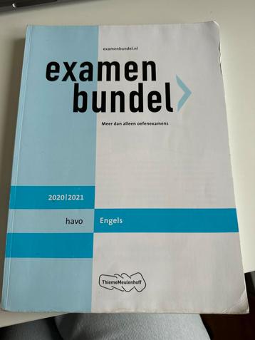 Examenbundel Engels HAVO 2020/2021 beschikbaar voor biedingen